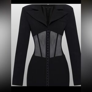Heiress black blazer dress size S
